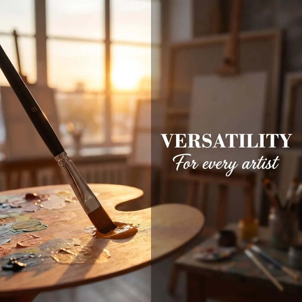 9PCS Angled Tip Layout Nylon Painting Brush Set Nylon Fiber Composition Fine Line Rendering Watercolor & Oil Painting Tools
9PCS Angled Tip Layout Nylon Painting Brush Set Nylon Fiber Composition Fine Line Rendering Watercolor & Oil Painting Tools
