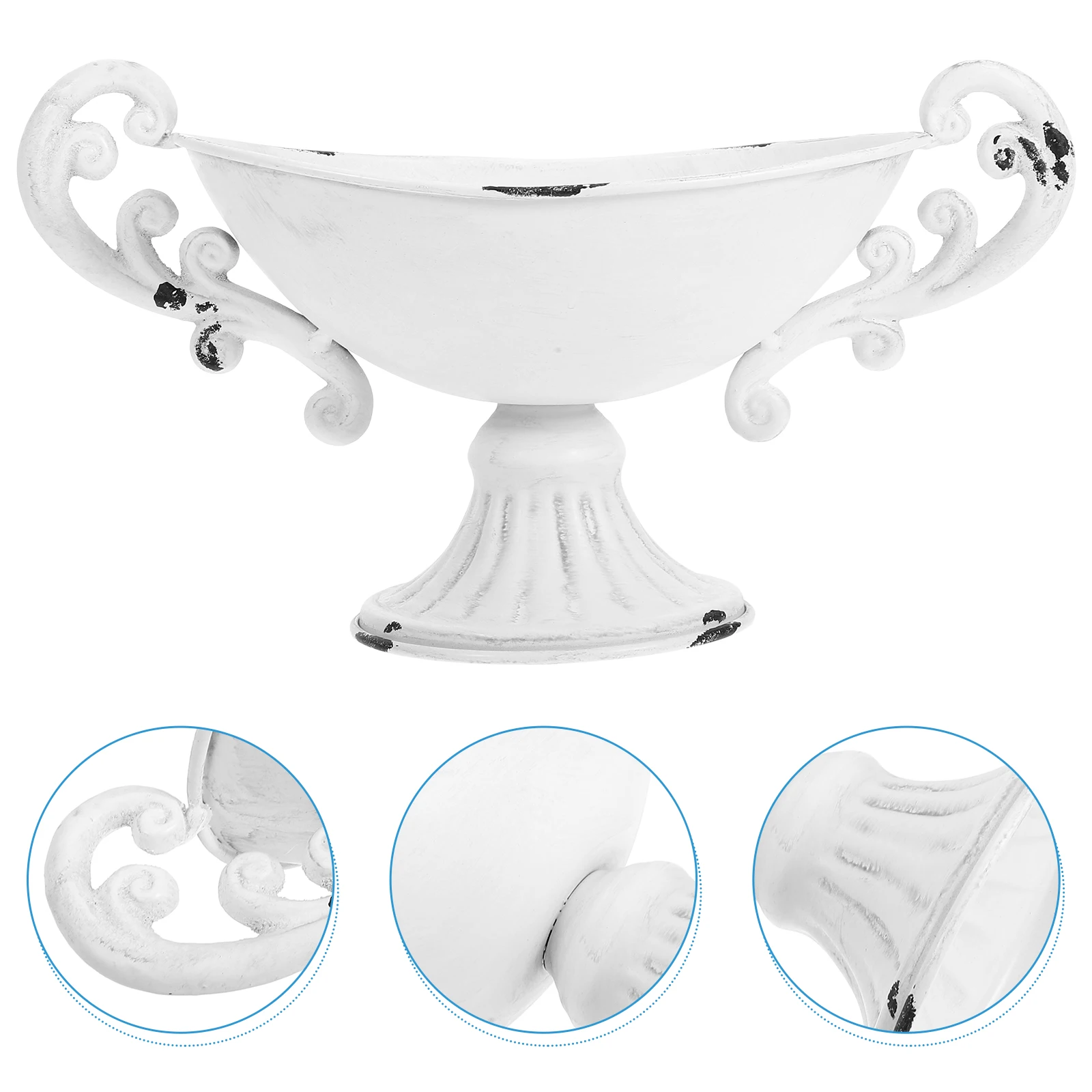 Retro Iron Vase White Aged Flower Pot Tall Stand Home Decor Centerpiece Urn Planter Metal Outdoor Garden Porch
Retro Iron Vase White Aged Flower Pot Tall Stand Home Decor Centerpiece Urn Planter Metal Outdoor Garden Porch