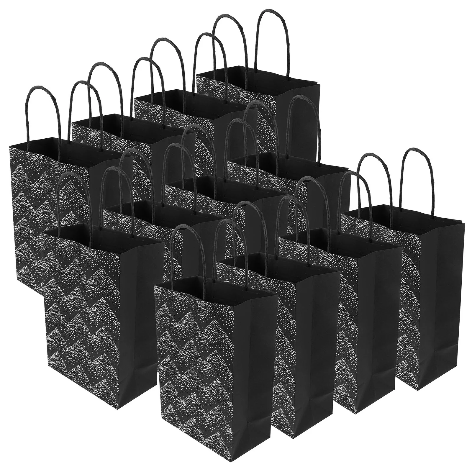 12 Pcs Black Bronzing Hand-held Paper Bag Card Rope Gift Container Party Bouquet Bags
12 Pcs Black Bronzing Hand-held Paper Bag Card Rope Gift Container Party Bouquet Bags