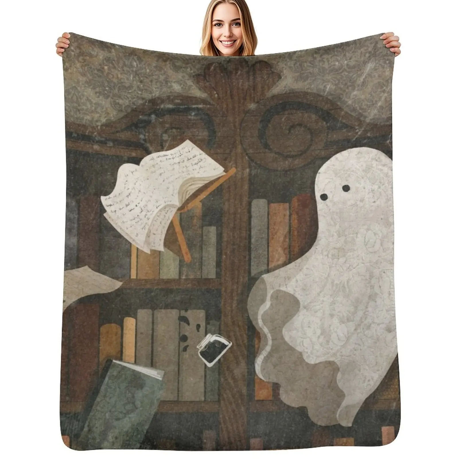 There's a Poltergeist in the Library Again... Throw Blanket Multi Purpose Soft Warm Blanket for Home Travel
There's a Poltergeist in the Library Again... Throw Blanket Multi Purpose Soft Warm Blanket for Home Travel