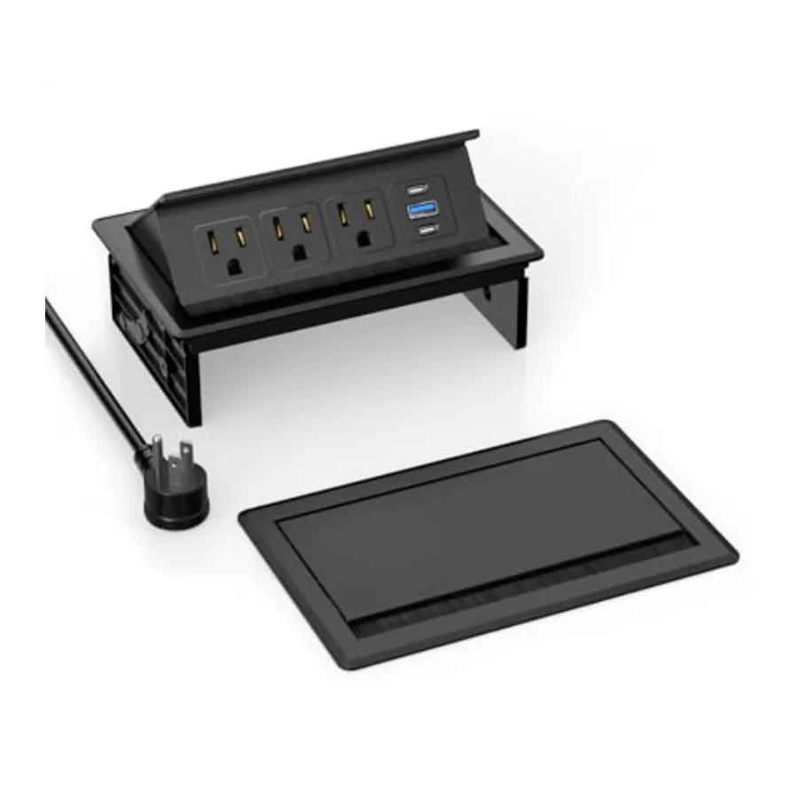 Recessed Conference Table Power Hub with 20W USB-C PD Fast Charging Flush Mounted for Desks Kitchens and RVs 6FT Power Cord Bla
Recessed Conference Table Power Hub with 20W USB-C PD Fast Charging Flush Mounted for Desks Kitchens and RVs 6FT Power Cord Bla