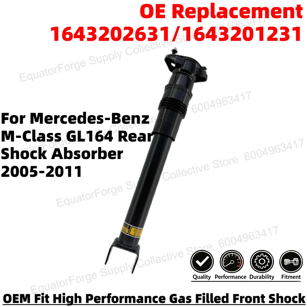 Direct Fit High Stability Premium Durable Rear Shock Absorber for Mercedes-Benz M-Class GL164 OE Number 1643202631/1643201231
Direct Fit High Stability Premium Durable Rear Shock Absorber for Mercedes-Benz M-Class GL164 OE Number 1643202631/1643201231