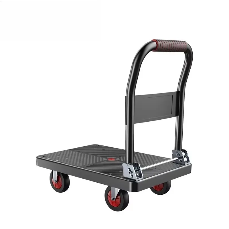 Portable Four-Wheel Silent Shopping Cart Foldable Flatbed Transportation Warehouse Trolley Handcart For Carrying Goods Operation
Portable Four-Wheel Silent Shopping Cart Foldable Flatbed Transportation Warehouse Trolley Handcart For Carrying Goods Operation