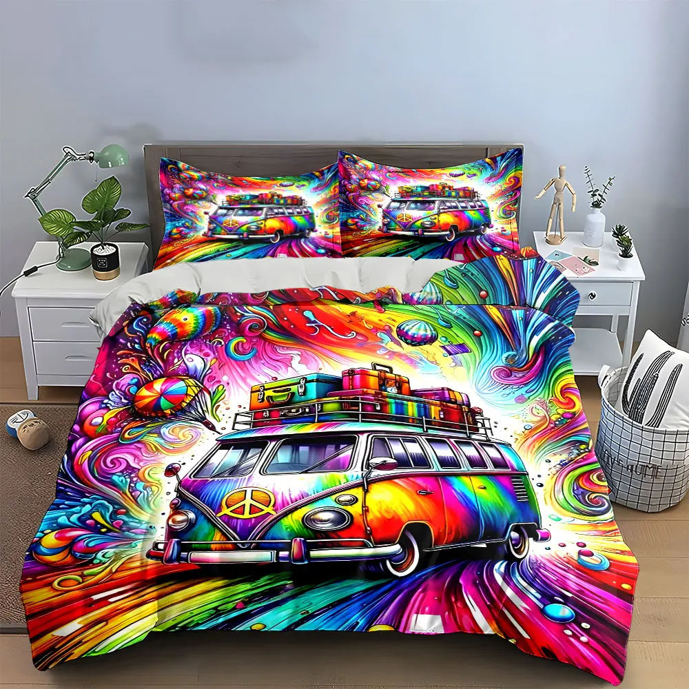Psychedelic Travel Van Accessories Set Multiple sizes kid's and adults' bedroom Exquisite 3PC bedding set, gift
Psychedelic Travel Van Accessories Set Multiple sizes kid's and adults' bedroom Exquisite 3PC bedding set, gift