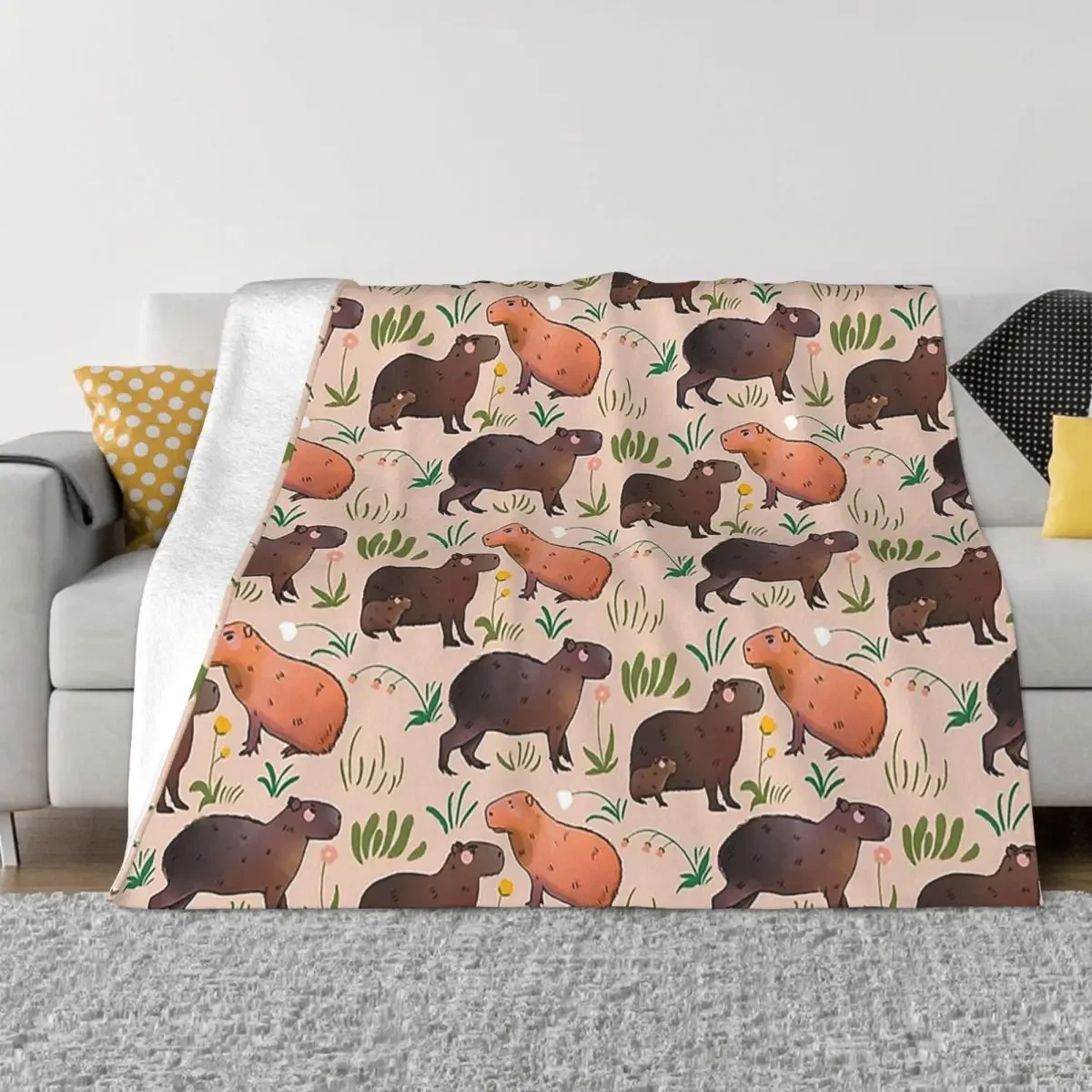Capybara Cute Green Animal Pattern Flannel Throw Blanket Blankets for Home Travel Soft Bedroom Quilt
Capybara Cute Green Animal Pattern Flannel Throw Blanket Blankets for Home Travel Soft Bedroom Quilt