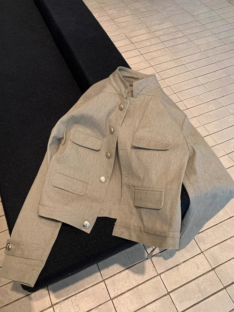 Свободная рабочая одежда в стиле ретро, джемпер с воротником-стойкой, длинный свек, женская модная повседневная верхняя одежда, сезонный топ на весну и осень
Свободная рабочая одежда в стиле ретро, джемпер с воротником-стойкой, длинный свек, женская модная повседневная верхняя одежда, сезонный топ на весну и осень