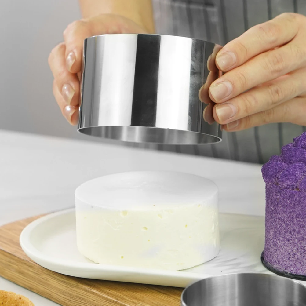 4 Pcs Stainless Steel Mousse Mold Layer Cake Pastry and Molds Pan Ring Round Baking Mould for Cakes
4 Pcs Stainless Steel Mousse Mold Layer Cake Pastry and Molds Pan Ring Round Baking Mould for Cakes