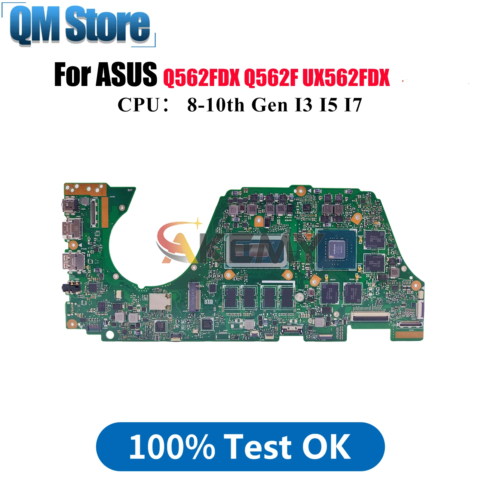 UX562FDX Материнская плата для ноутбука ASUS ZenBook UX562 Q562F UX56IQ Q562FDX Материнская плата для ноутбука с процессором I3 I5 I7 100% tests OK stk
UX562FDX Материнская плата для ноутбука ASUS ZenBook UX562 Q562F UX56IQ Q562FDX Материнская плата для ноутбука с процессором I3 I5 I7 100% tests OK stk