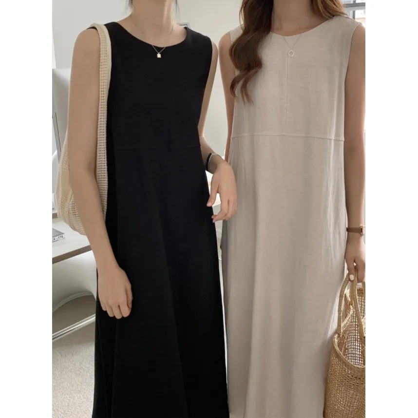 Long Sleeveless Dress Windy Loose Extra Wide Swing Korean Style Women's Fashion Spring Autumn Winter Casual Wear
Long Sleeveless Dress Windy Loose Extra Wide Swing Korean Style Women's Fashion Spring Autumn Winter Casual Wear