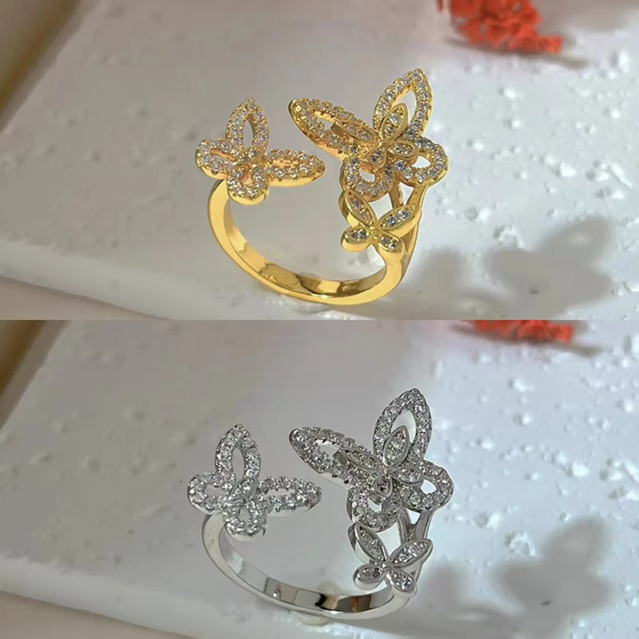 S925 женское регулируемое полое кольцо уникальный дизайн в форме бабочки высокое качество модные роскошные ювелирные изделия бренд подарок на годовщину
S925 женское регулируемое полое кольцо уникальный дизайн в форме бабочки высокое качество модные роскошные ювелирные изделия бренд подарок на годовщину