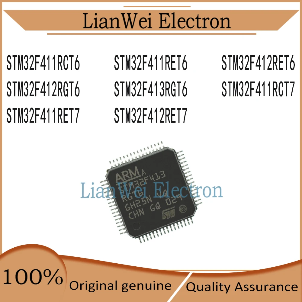 STM32F411RCT6 STM32F411RCT7 STM32F411RET6 STM32F411RET7 STM32F412RET6 STM32F412RET7 STM32F412RGT6 STM32F413RGT6 STM32F411
STM32F411RCT6 STM32F411RCT7 STM32F411RET6 STM32F411RET7 STM32F412RET6 STM32F412RET7 STM32F412RGT6 STM32F413RGT6 STM32F411