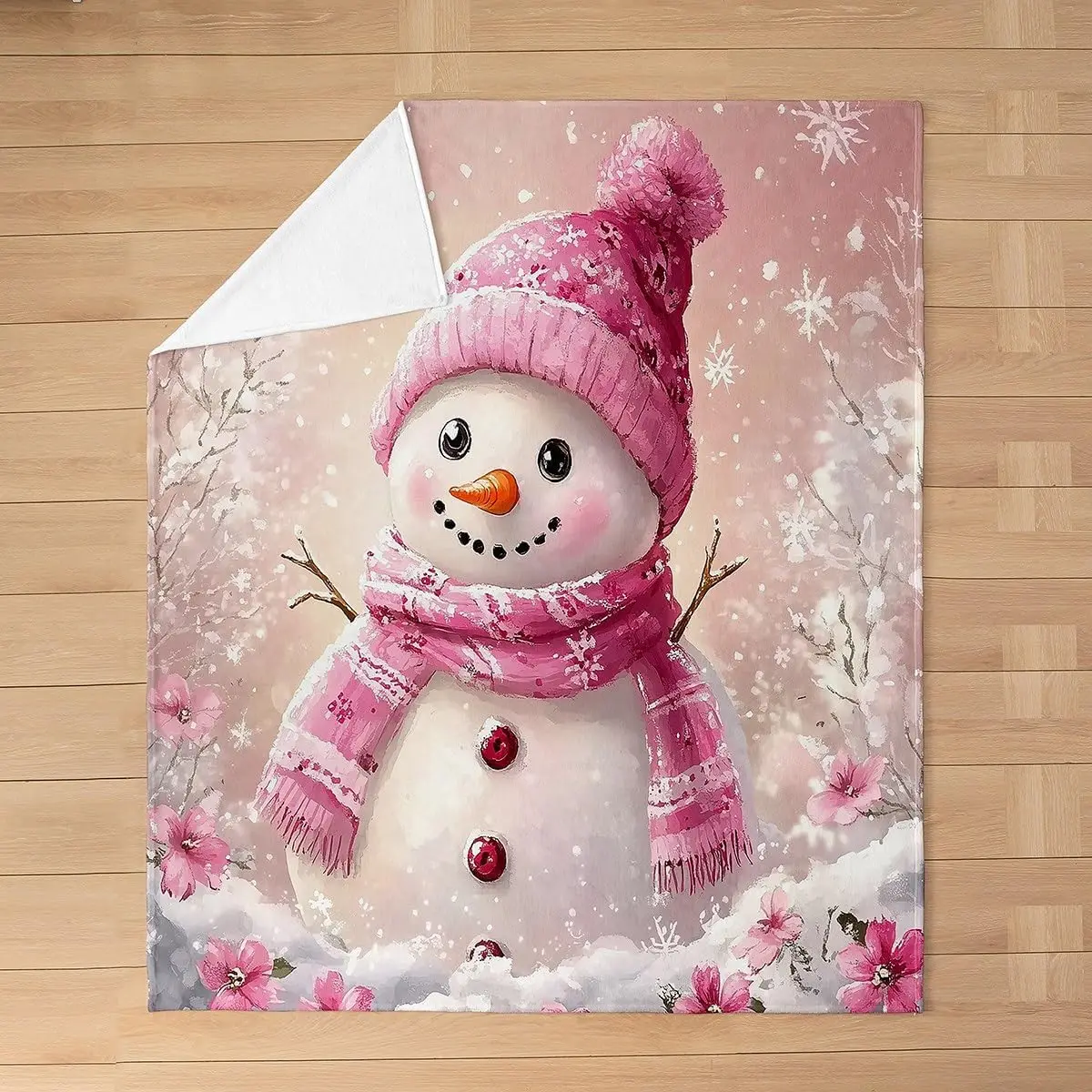 Милое детское фланелевое одеяло со снеговиком, зимнее одеяло с рождественским цветком, снежинка с Новым годом, милый декор для дивана для девочек и мальчиков
Милое детское фланелевое одеяло со снеговиком, зимнее одеяло с рождественским цветком, снежинка с Новым годом, милый декор для дивана для девочек и мальчиков