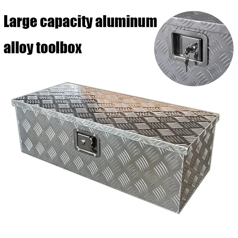 Heavy Duty Aluminum Truck Bed Tool Box Plate Tool Box with Side Handle and Lock Keys Storage Tool Box for PickupTruck Bed
Heavy Duty Aluminum Truck Bed Tool Box Plate Tool Box with Side Handle and Lock Keys Storage Tool Box for PickupTruck Bed