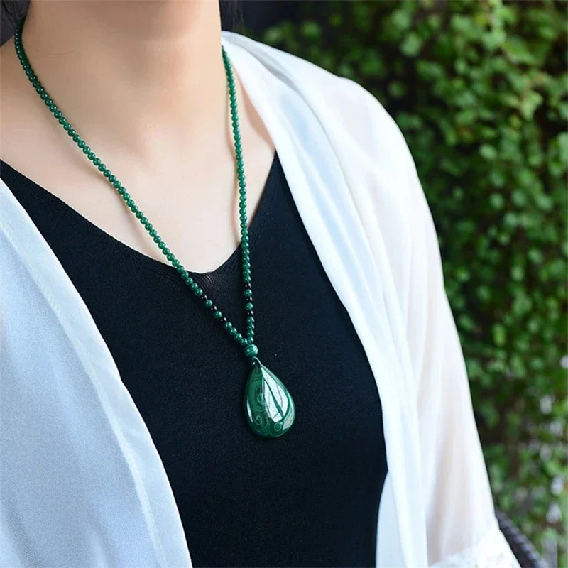 Hot Selling Natural Hand-carve Green Jade Malachite Necklace Pendant Fashion Jewelry Men Women Luck
Hot Selling Natural Hand-carve Green Jade Malachite Necklace Pendant Fashion Jewelry Men Women Luck