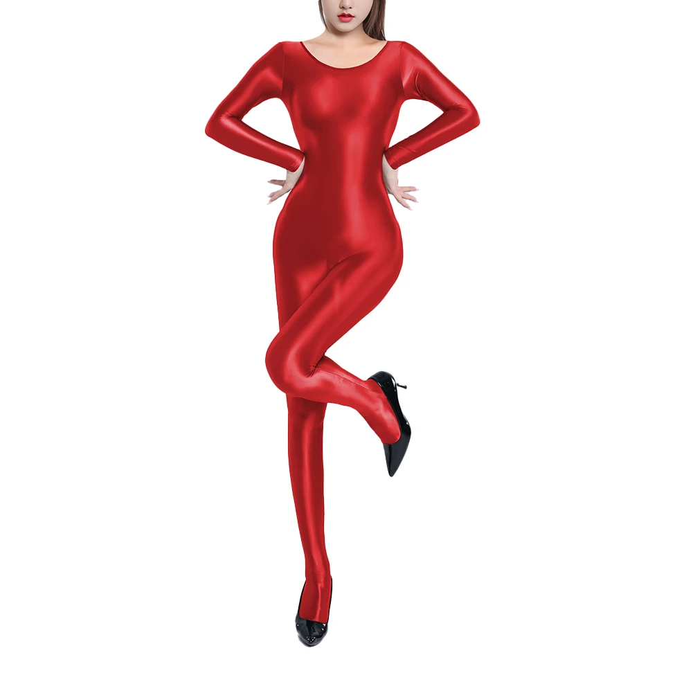 Female Home Hotel Sleep Foot-covering Bodysuit Glossy Smooth Jumpsuit Foot-covering Glossy High Elastic Sexy Shiny
Female Home Hotel Sleep Foot-covering Bodysuit Glossy Smooth Jumpsuit Foot-covering Glossy High Elastic Sexy Shiny