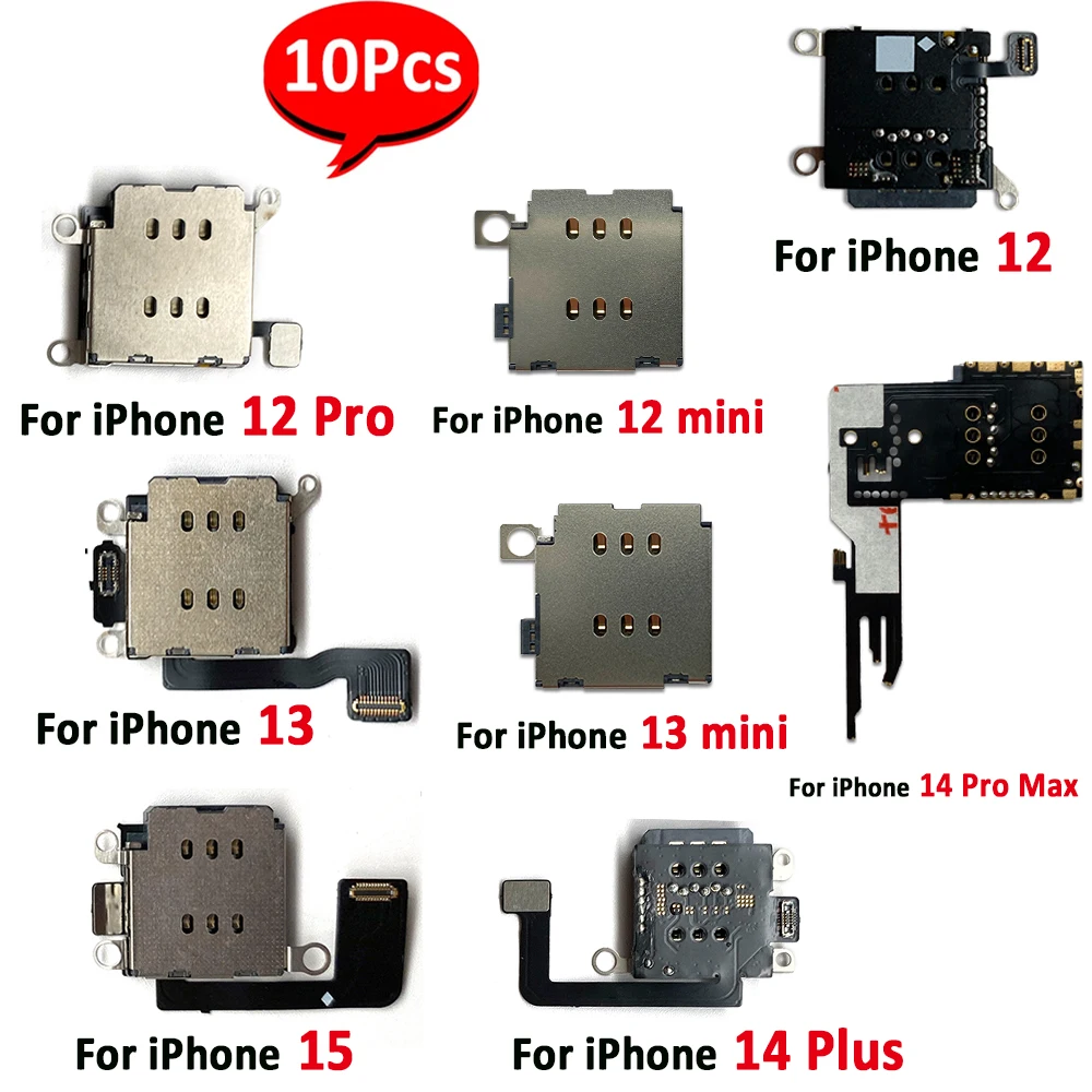 10Pcs,NEW SIM Card Reader Holder Slot Flex Ribbon Cable Connector Board For IPhone 12 13 mini 14 Plus 15 Pro Max
10Pcs,NEW SIM Card Reader Holder Slot Flex Ribbon Cable Connector Board For IPhone 12 13 mini 14 Plus 15 Pro Max