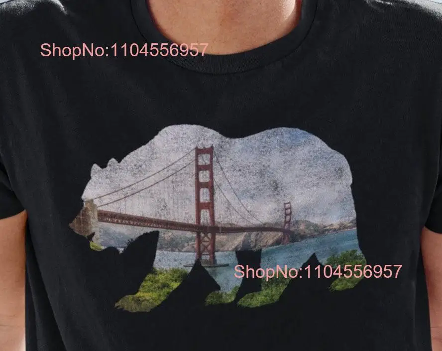 Golden Gate Bear T shirt Bridge California for Californian long or short sleeves
Golden Gate Bear T shirt Bridge California for Californian long or short sleeves