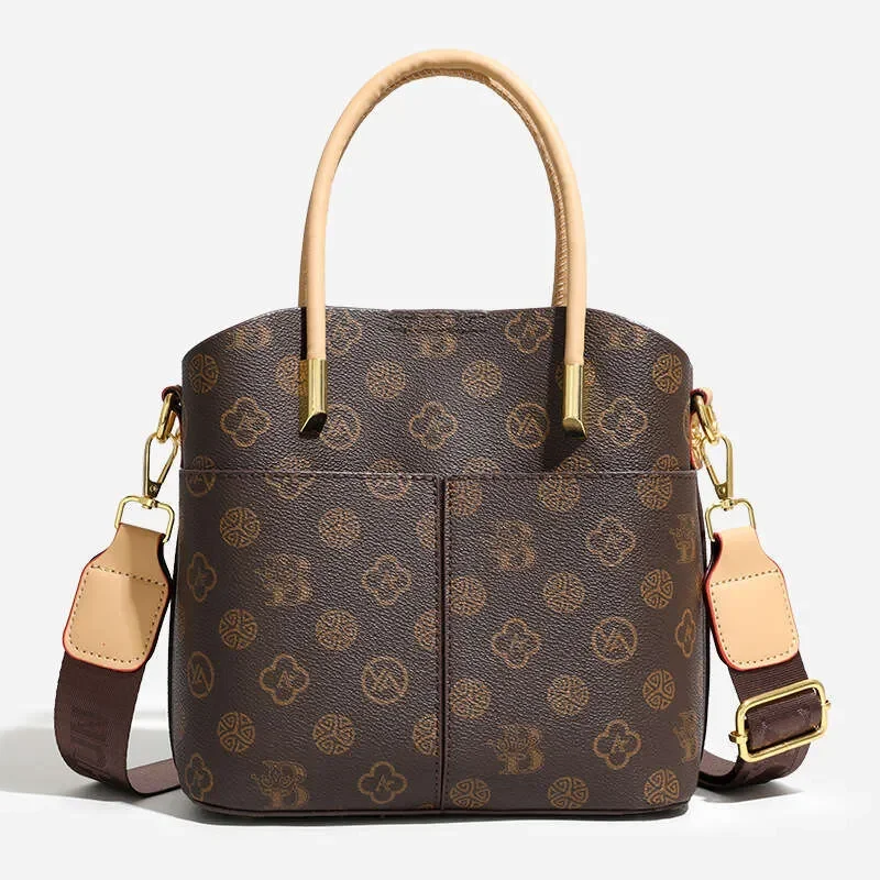 Fashion Handbag Retro Elegant Printed Shoulder Bags for Women Large Capacity Color-Block Wide Strap Commuter Crossbody Bag
Fashion Handbag Retro Elegant Printed Shoulder Bags for Women Large Capacity Color-Block Wide Strap Commuter Crossbody Bag