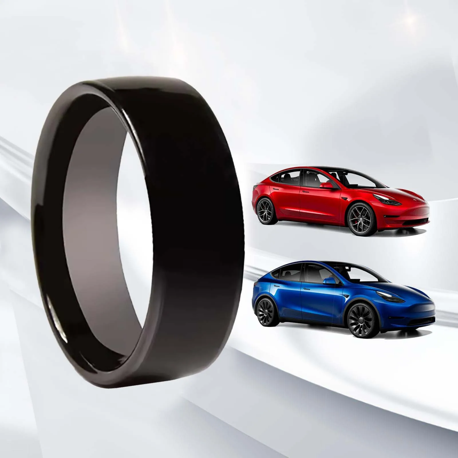 Customized Ceramic ID Ring Key Accessory for Model 3/ Model Y Portable Waterproof Car Key Replacement Programmable NFC Ring
Customized Ceramic ID Ring Key Accessory for Model 3/ Model Y Portable Waterproof Car Key Replacement Programmable NFC Ring