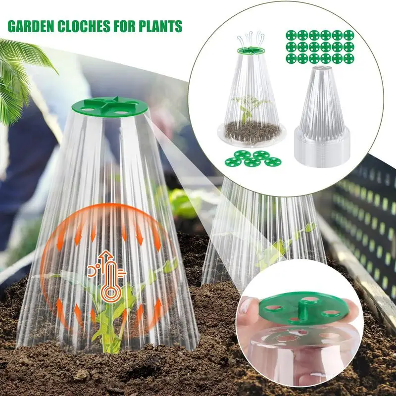 Garden Cloche 20X Transparent Plant Protector With Vent Reusable Humidity Domes For Indoor Outdoor Freeze Protection
Garden Cloche 20X Transparent Plant Protector With Vent Reusable Humidity Domes For Indoor Outdoor Freeze Protection