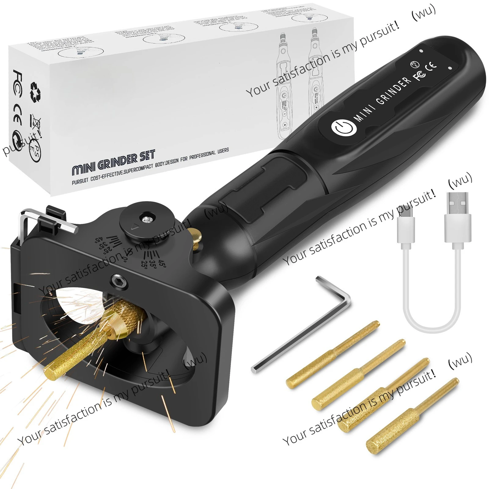 Handheld electric chain saw sharpener, portable rechargeable high power
Handheld electric chain saw sharpener, portable rechargeable high power