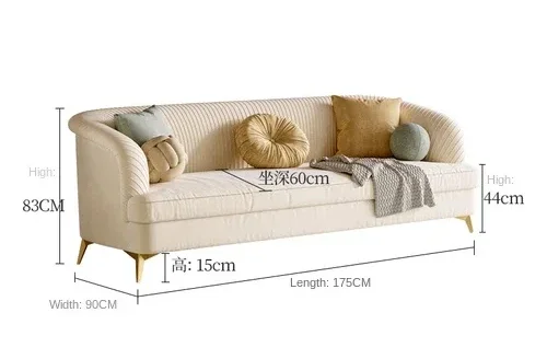 Fabric sofa retro cream living room ins style modern simple Nordic sofa technology cloth small house
Fabric sofa retro cream living room ins style modern simple Nordic sofa technology cloth small house