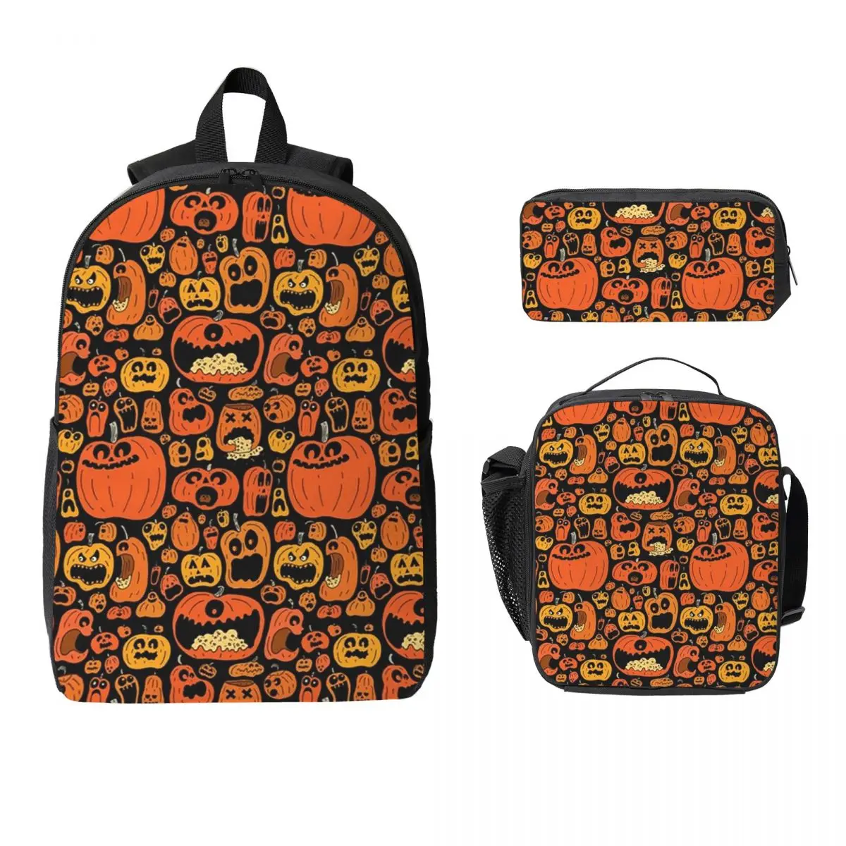 Ghost Pumpkin Halloween Backpack Student BookBag School Bag Laptop Shoulder Bags 3ps Insulated Lunch Bag Pencil Case
Ghost Pumpkin Halloween Backpack Student BookBag School Bag Laptop Shoulder Bags 3ps Insulated Lunch Bag Pencil Case