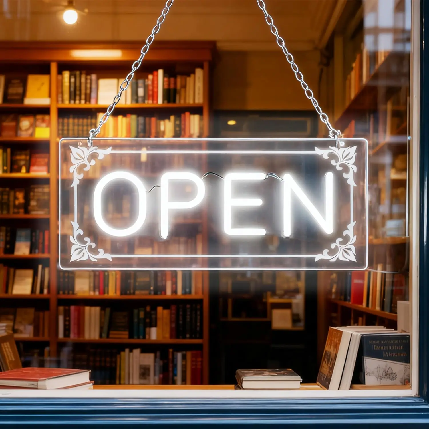 Open Signs for Business, LED Neon Open Sign Lighted Open Lights Coffee Snack Bar Restaurant Barbershop Retails Store Decoration
Open Signs for Business, LED Neon Open Sign Lighted Open Lights Coffee Snack Bar Restaurant Barbershop Retails Store Decoration