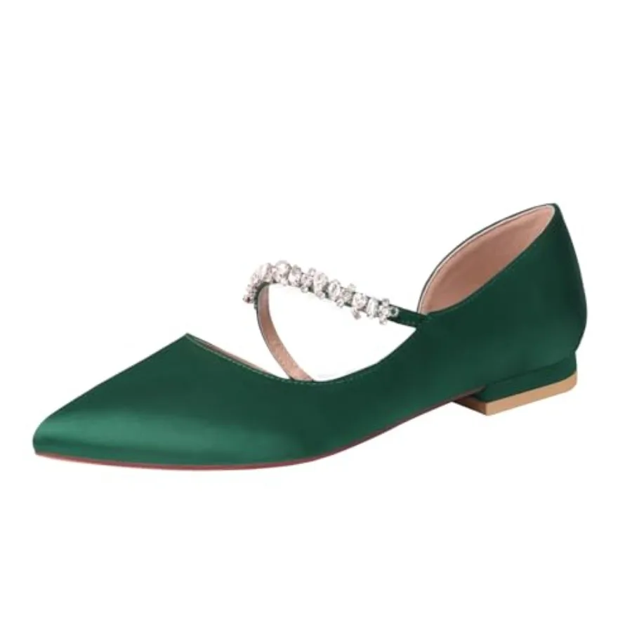 ERIJUNOR E01F Women Comfortable Low Heel Pointy Toe Pumps Wedding Party Shoes
ERIJUNOR E01F Women Comfortable Low Heel Pointy Toe Pumps Wedding Party Shoes