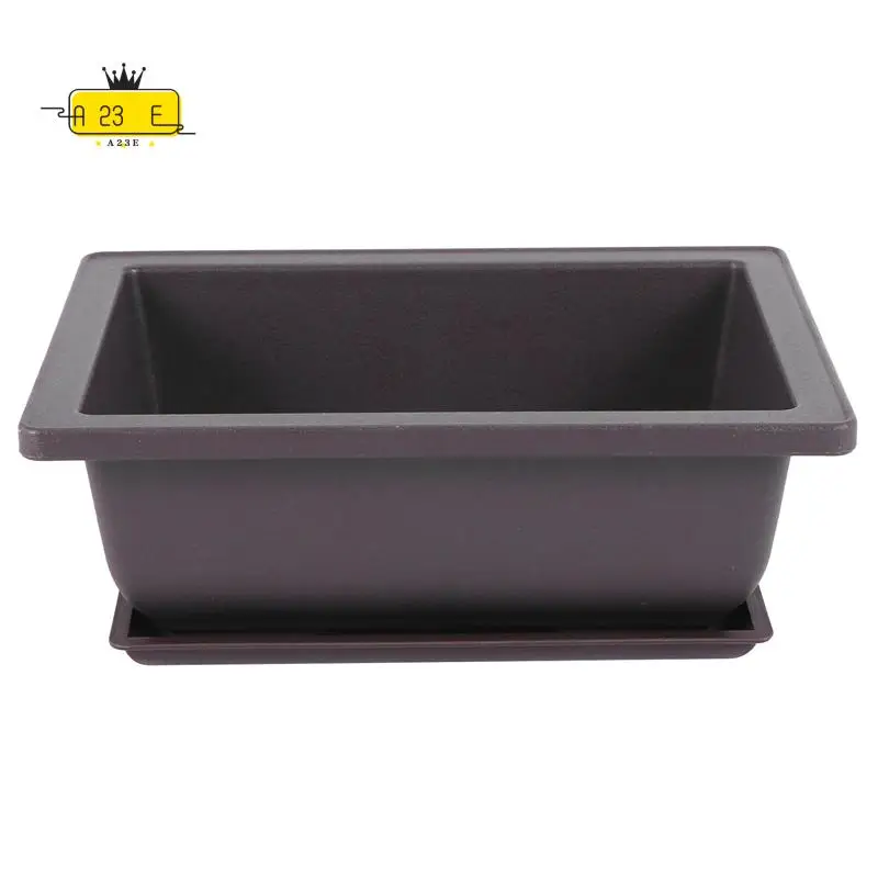 A23E-10 Packs Bonsai Training Pots With Tray Plastic Bonsai Plants Growing Pot For Garden Yard Living Room Balcony 16.5X12cm
A23E-10 Packs Bonsai Training Pots With Tray Plastic Bonsai Plants Growing Pot For Garden Yard Living Room Balcony 16.5X12cm