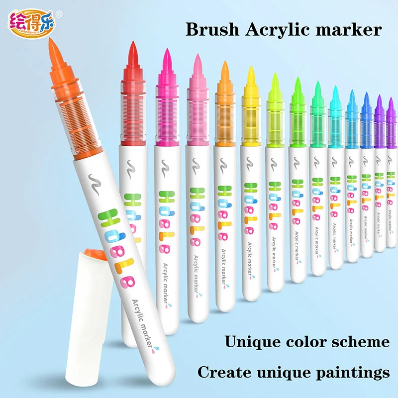 Water-washable straight liquid Acrylic marker pen student art painting pen set; can be layered soft head acrylic graffiti pen
Water-washable straight liquid Acrylic marker pen student art painting pen set; can be layered soft head acrylic graffiti pen
