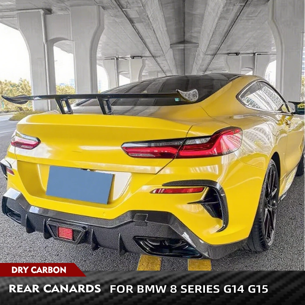 For BMW 8 Series G14 G15 M Sport 2018-2022 4PCS Dry Carbon Fiber Car Rear Bumper Splitters Body Kits Car Rear Bumper Canards
For BMW 8 Series G14 G15 M Sport 2018-2022 4PCS Dry Carbon Fiber Car Rear Bumper Splitters Body Kits Car Rear Bumper Canards