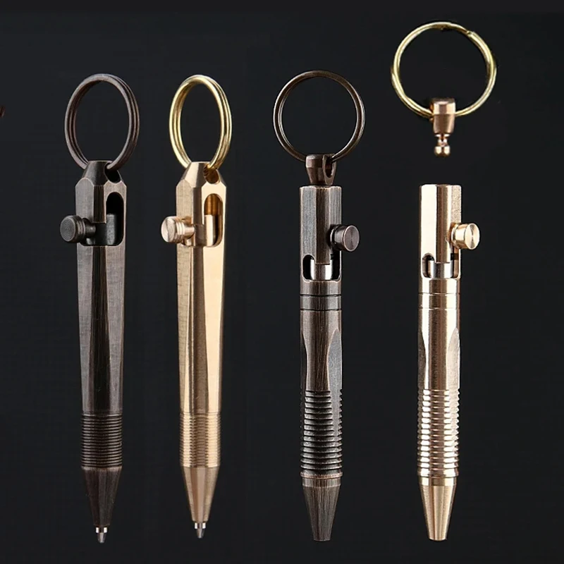 MINI Brass Pen Detachable Keychain Pendant EDC Travel Pocket Pen Signature Gift Pen Ballpoint Pen Portable Gadget
MINI Brass Pen Detachable Keychain Pendant EDC Travel Pocket Pen Signature Gift Pen Ballpoint Pen Portable Gadget