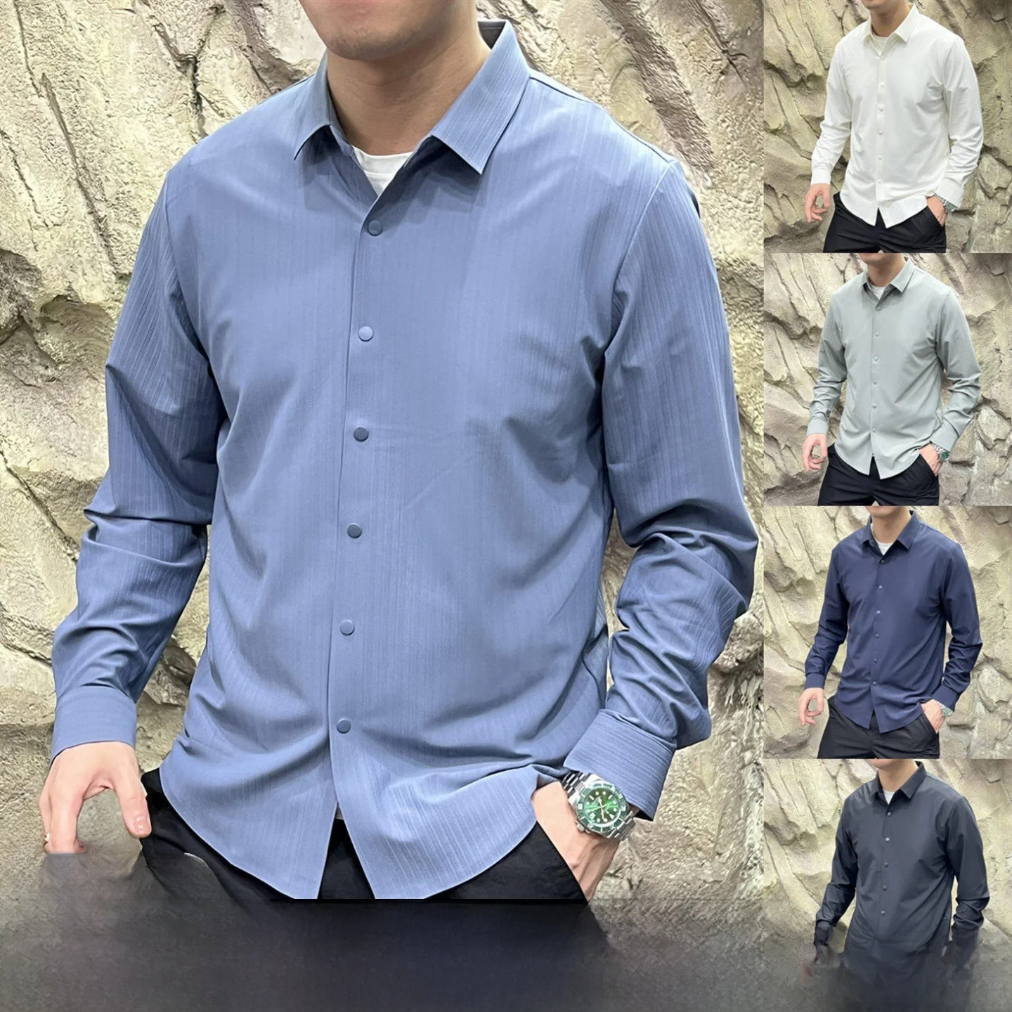 Высокотехнологичный ледяной шелк Qui Dry High Elastici Long Sve irt Sl против морщин на открытом воздухе Весна Новый продукт Youth Stan...
Высокотехнологичный ледяной шелк Qui Dry High Elastici Long Sve irt Sl против морщин на открытом воздухе Весна Новый продукт Youth Stan...