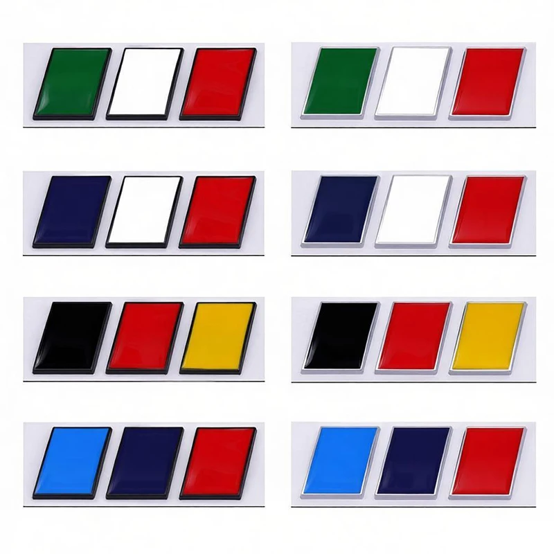 3D Metal Three Color Flags Badge Sticker German French Italian Flag Logo Badge Car Rear Trunk Emblem For Benz Audi Bmw VW Toyota
3D Metal Three Color Flags Badge Sticker German French Italian Flag Logo Badge Car Rear Trunk Emblem For Benz Audi Bmw VW Toyota