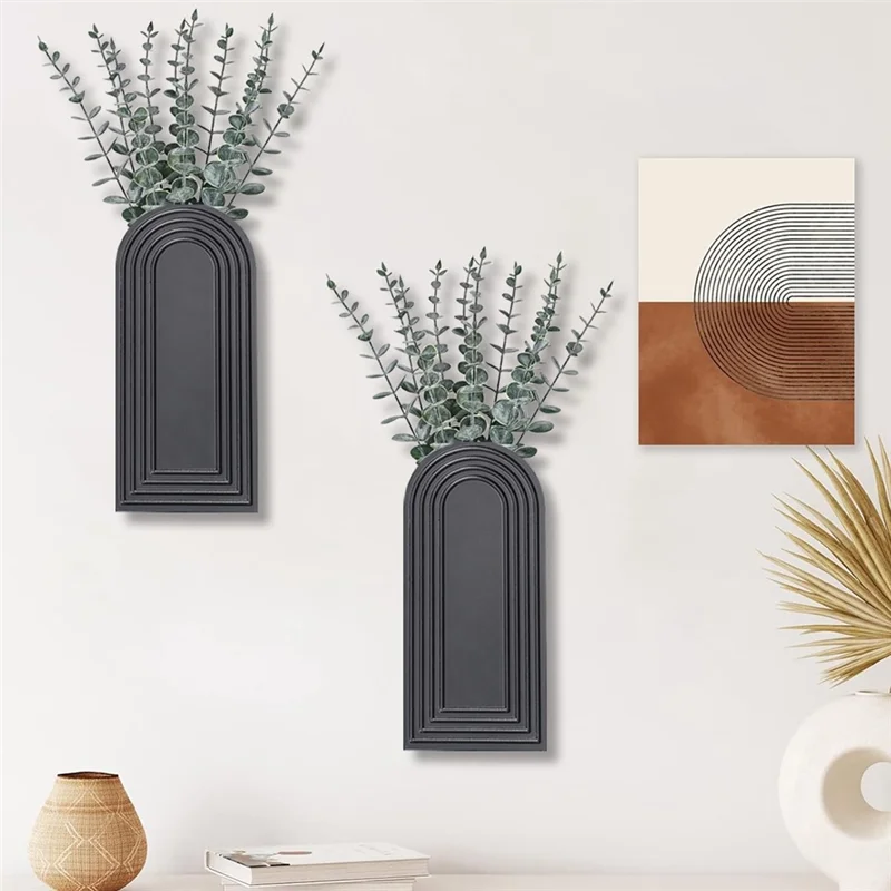 MAKE-2 Pack Wooden Wall Vase Set Modern Farmhouse & Boho Wall Decor For Entryway, Hallway, Bathroom, Living Room, Room
MAKE-2 Pack Wooden Wall Vase Set Modern Farmhouse & Boho Wall Decor For Entryway, Hallway, Bathroom, Living Room, Room