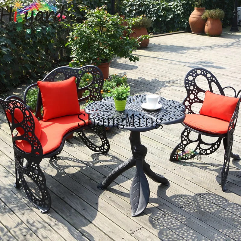 ZYY Premium Outdoor Cast Aluminum Garden Butterfly Leisure Outdoor Balcony Butterfly Table and Chairs Furniture Black and White
ZYY Premium Outdoor Cast Aluminum Garden Butterfly Leisure Outdoor Balcony Butterfly Table and Chairs Furniture Black and White