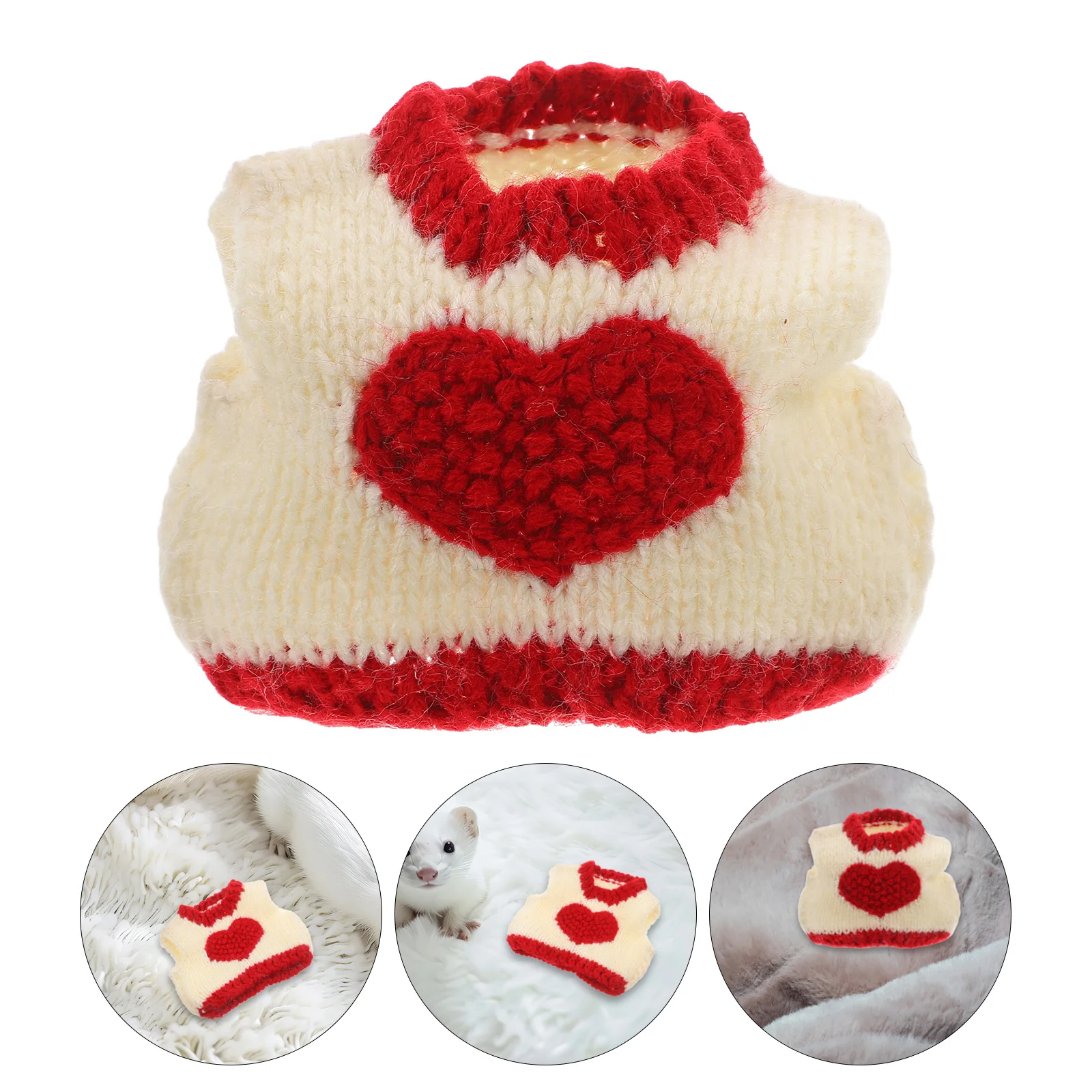 Valentines Day Heart Sweaters Soft Warm Knitted Sweatshirt Small Animal Outfit Ferret Hamster Bunny Winter Clothes
Valentines Day Heart Sweaters Soft Warm Knitted Sweatshirt Small Animal Outfit Ferret Hamster Bunny Winter Clothes