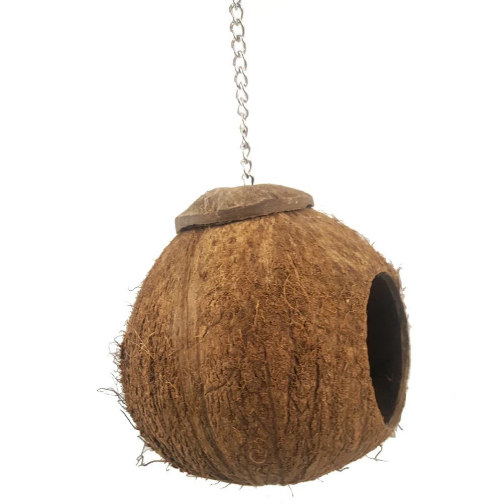 Coconut Shell Bird Nest for Small Pets Parakeets Natural Cave Warm Safe Home Accessories Travel
Coconut Shell Bird Nest for Small Pets Parakeets Natural Cave Warm Safe Home Accessories Travel