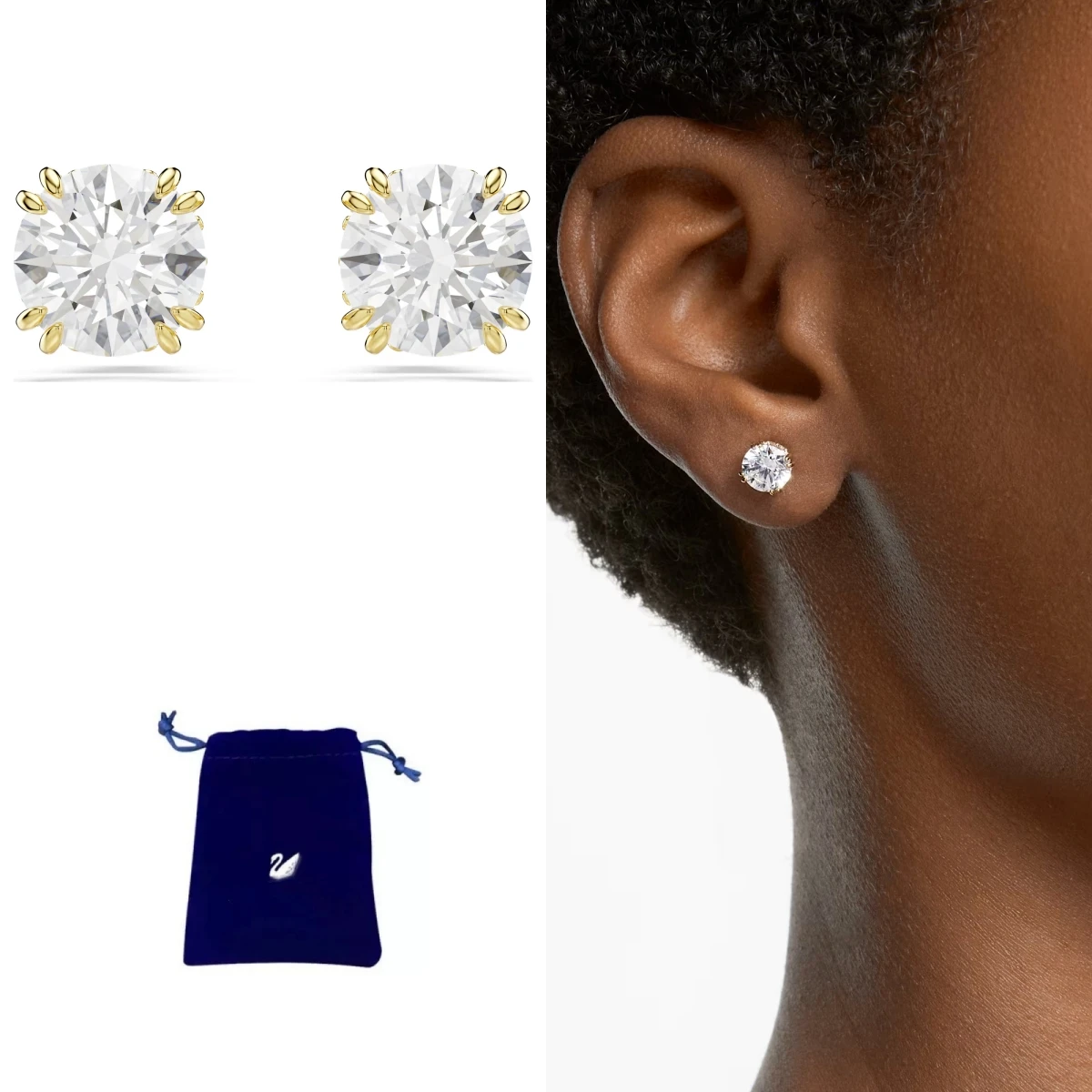 Luxury S925 Sterling Silver Shiny Crystal Stud Earrings Elegant Party Ear Ornaments
Luxury S925 Sterling Silver Shiny Crystal Stud Earrings Elegant Party Ear Ornaments
