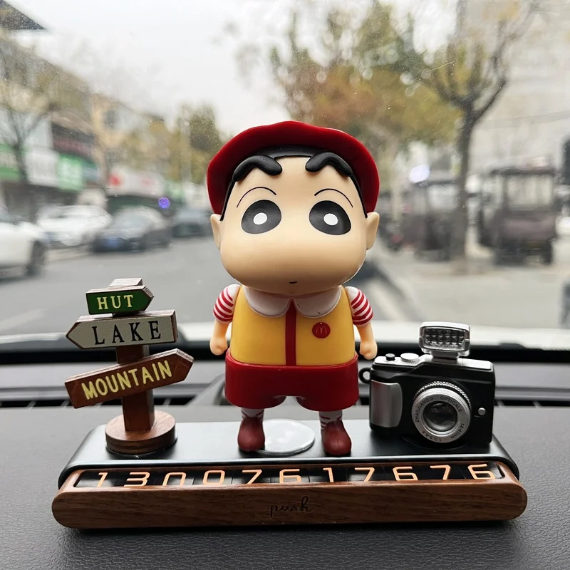 newCartoon Crayon Shin chans Temporary parking number plate Kawaii portable car moving number plate Car center console ornaments
newCartoon Crayon Shin chans Temporary parking number plate Kawaii portable car moving number plate Car center console ornaments