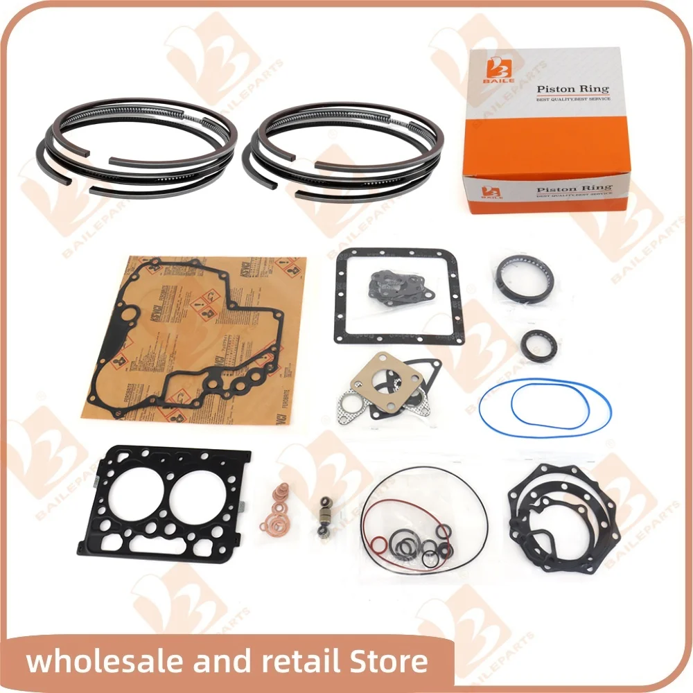 Z402 For Kubota Full Gasket Kit Set With 2 Cylinders Piston Ring 64*2HK+1.5+3mm Cylinder Head Gasket Overhaul Rebuild Kit Parts
Z402 For Kubota Full Gasket Kit Set With 2 Cylinders Piston Ring 64*2HK+1.5+3mm Cylinder Head Gasket Overhaul Rebuild Kit Parts