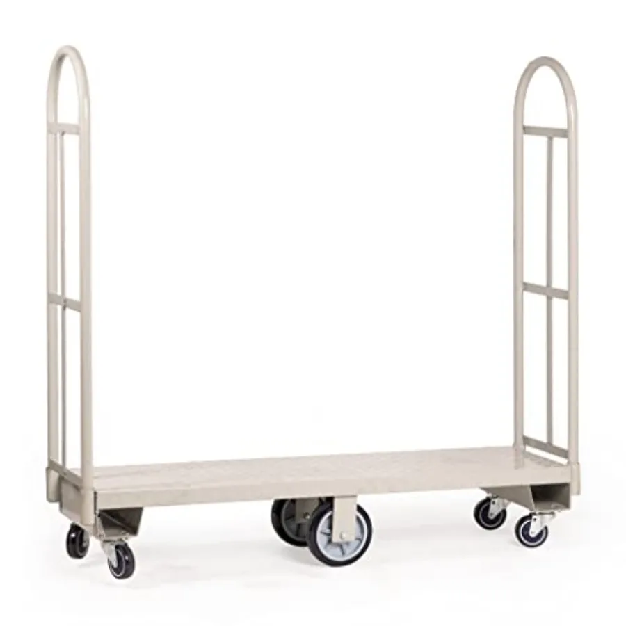 Narrow Aisle U-Boat Platform Truck Dolly for warehouse use, heavy-duty steel, black, 2000-lb capacity with dual removable handl
Narrow Aisle U-Boat Platform Truck Dolly for warehouse use, heavy-duty steel, black, 2000-lb capacity with dual removable handl