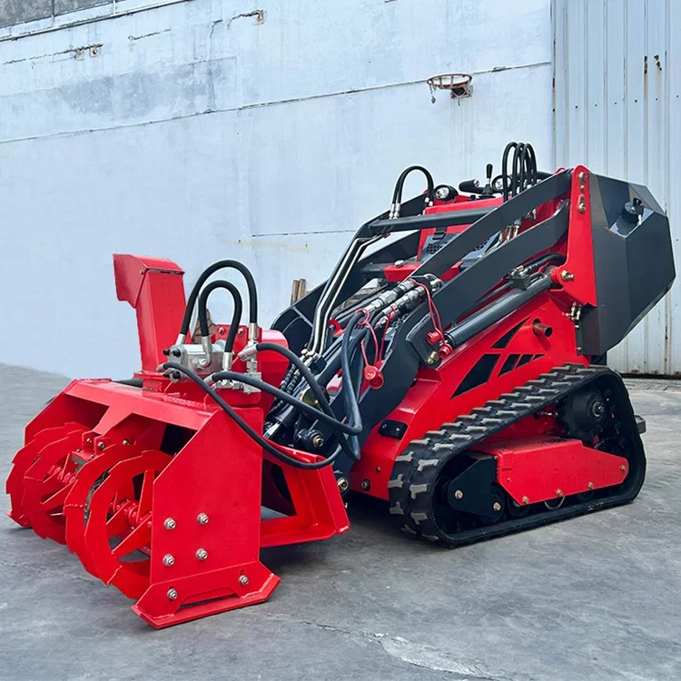 Factory Direct Sale Snow Thrower Blower Snowplow Snow Sweeper for DRT450 Mini Skid Steer Loader Front End
Factory Direct Sale Snow Thrower Blower Snowplow Snow Sweeper for DRT450 Mini Skid Steer Loader Front End