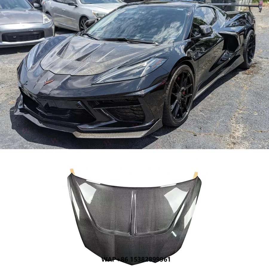 High Quality New Carbon Fiber Engine Hood for Chevrolet Corvette C8 ST Style Front Bumper Bonnet Cover Car Bodykit
High Quality New Carbon Fiber Engine Hood for Chevrolet Corvette C8 ST Style Front Bumper Bonnet Cover Car Bodykit