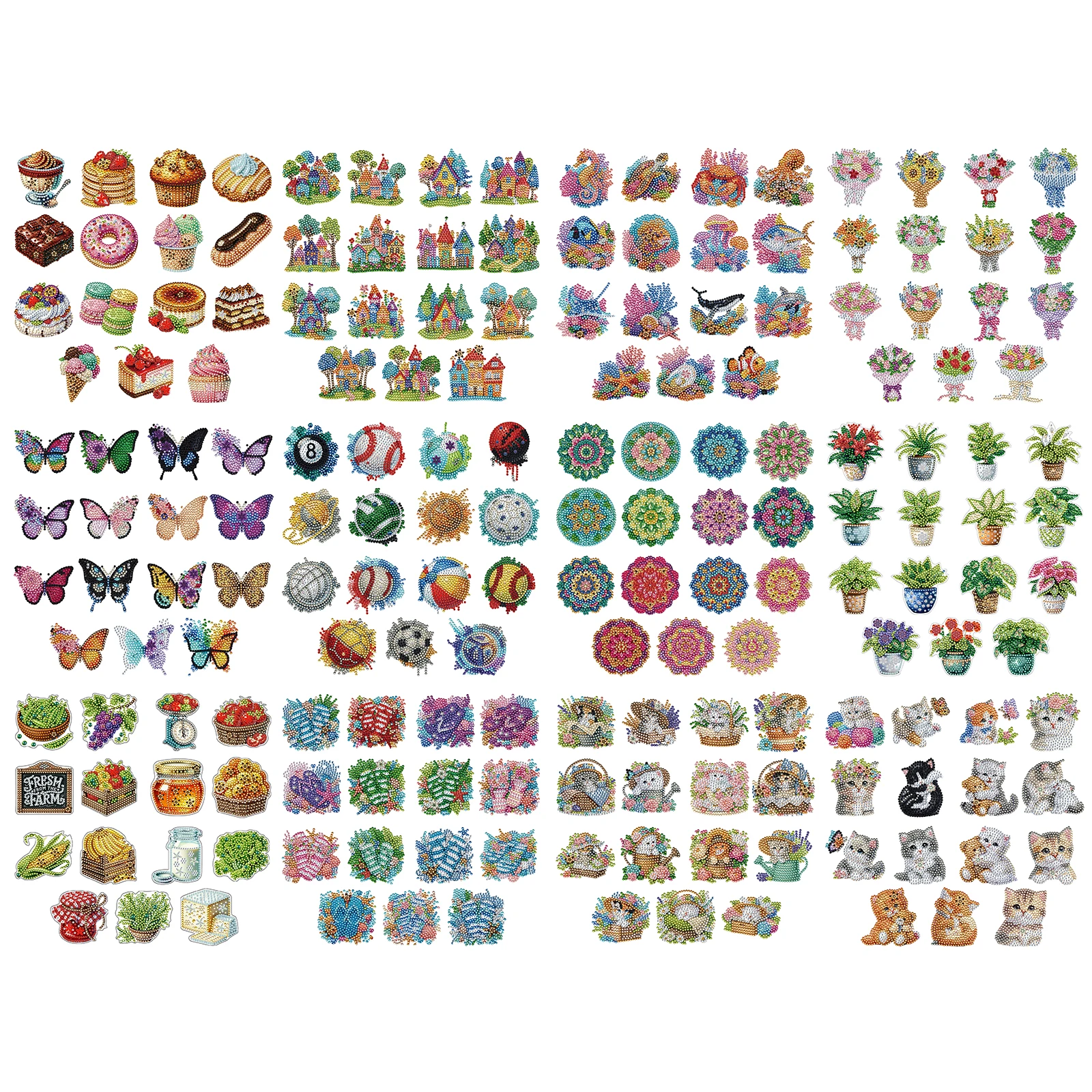 15pcs 2D/Flat Acrylic DIY Diamond Painting Magnets Special-Shaped Drill Magnetic Diamond Art Decor for Adults Home Decor
15pcs 2D/Flat Acrylic DIY Diamond Painting Magnets Special-Shaped Drill Magnetic Diamond Art Decor for Adults Home Decor
