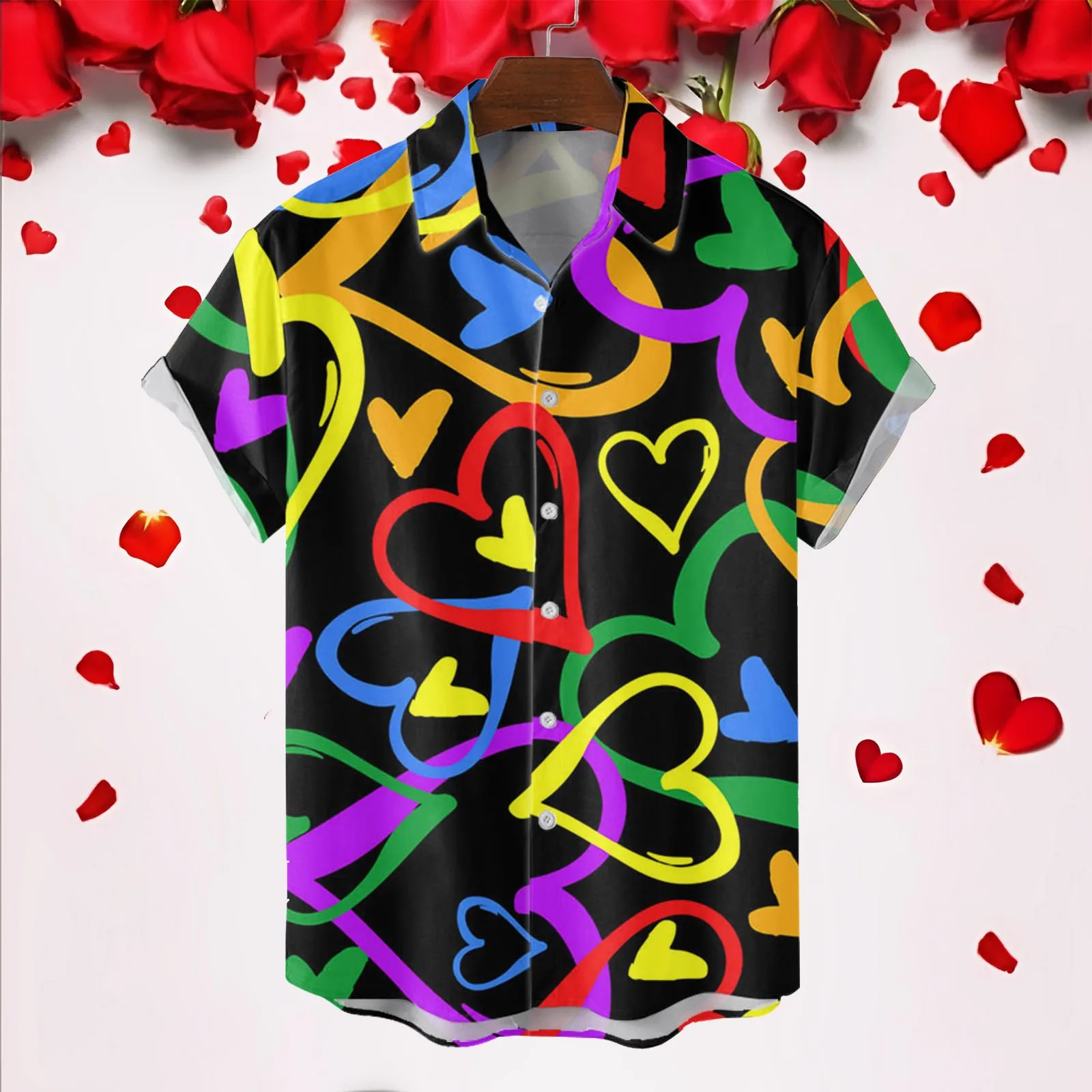 Men'S Core Graphic Shirt Lover Tops Valentine'S-Day Shirts Boyfriend Blouses Casual Festive Graphic Vacation Camisas De Hombre
Men'S Core Graphic Shirt Lover Tops Valentine'S-Day Shirts Boyfriend Blouses Casual Festive Graphic Vacation Camisas De Hombre
