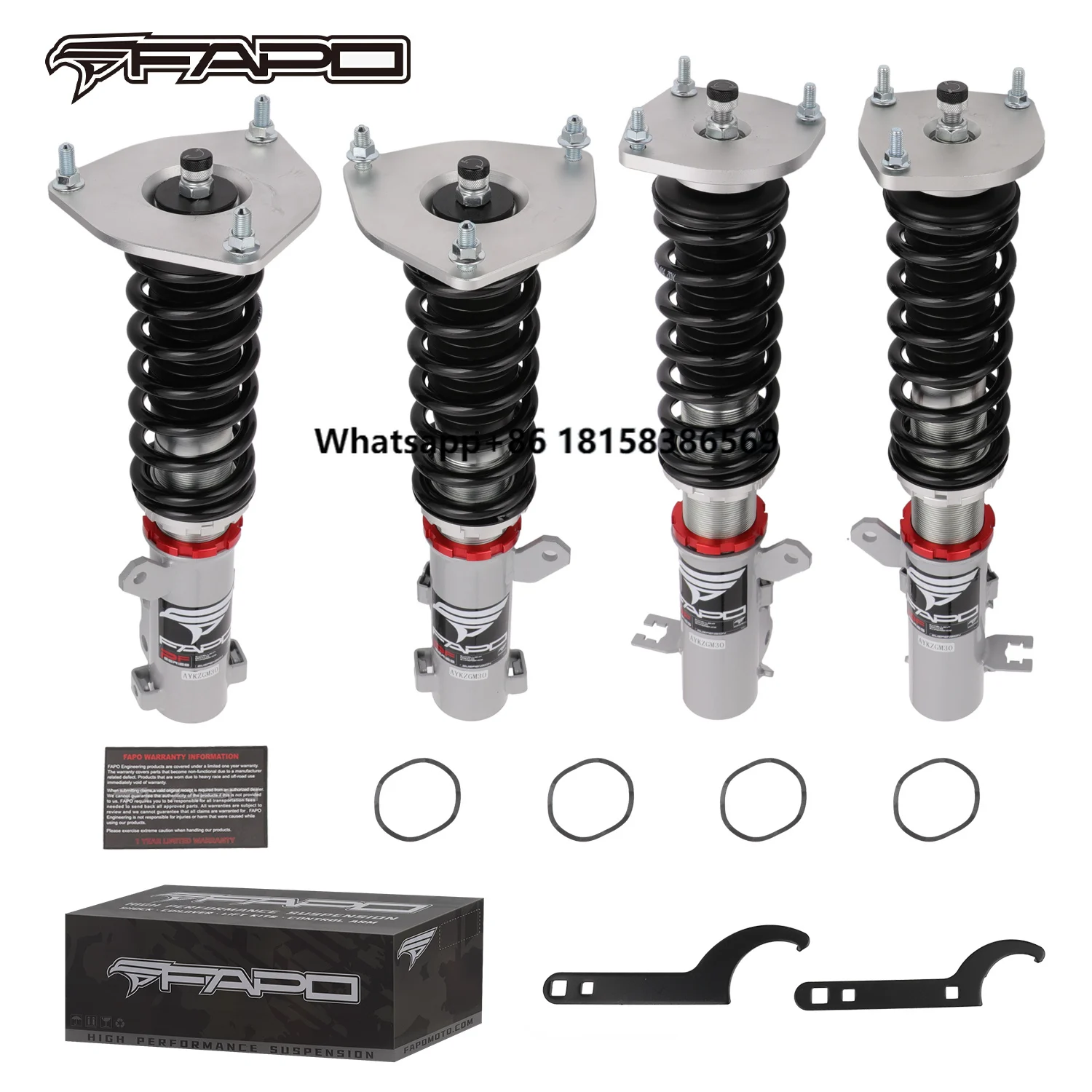 FAPO PF029320 for Elantra 2nd Gen JW 1996-2000 Auto Performance Parts Damping Adjustable Coilover Shock Absorber
FAPO PF029320 for Elantra 2nd Gen JW 1996-2000 Auto Performance Parts Damping Adjustable Coilover Shock Absorber