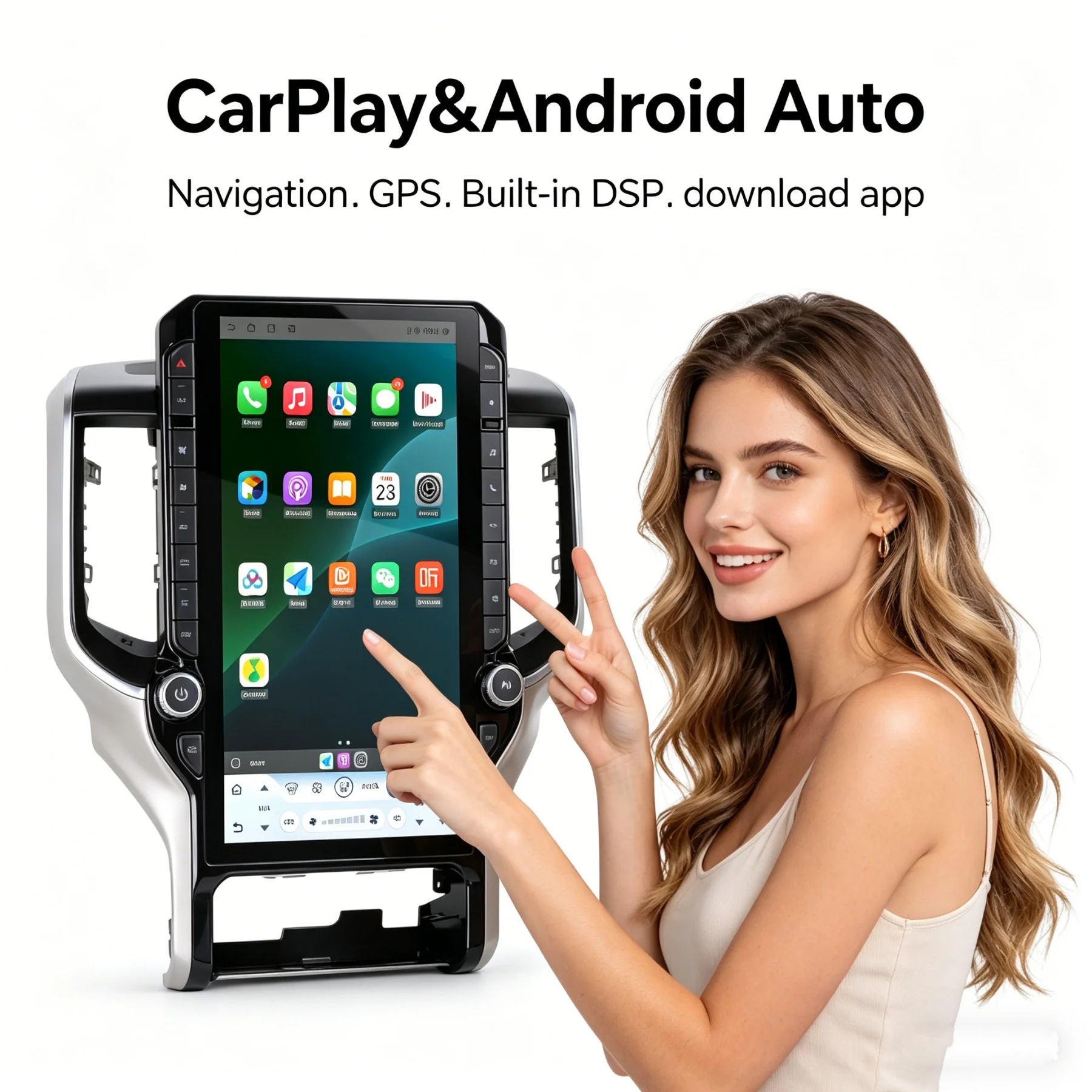 14.5 In Android Radio For Dodge Ram Trucks 2019~2023 GPS Multimedia Player Intelligent Navigation Car Stereo Receiver Head Unit
14.5 In Android Radio For Dodge Ram Trucks 2019~2023 GPS Multimedia Player Intelligent Navigation Car Stereo Receiver Head Unit
