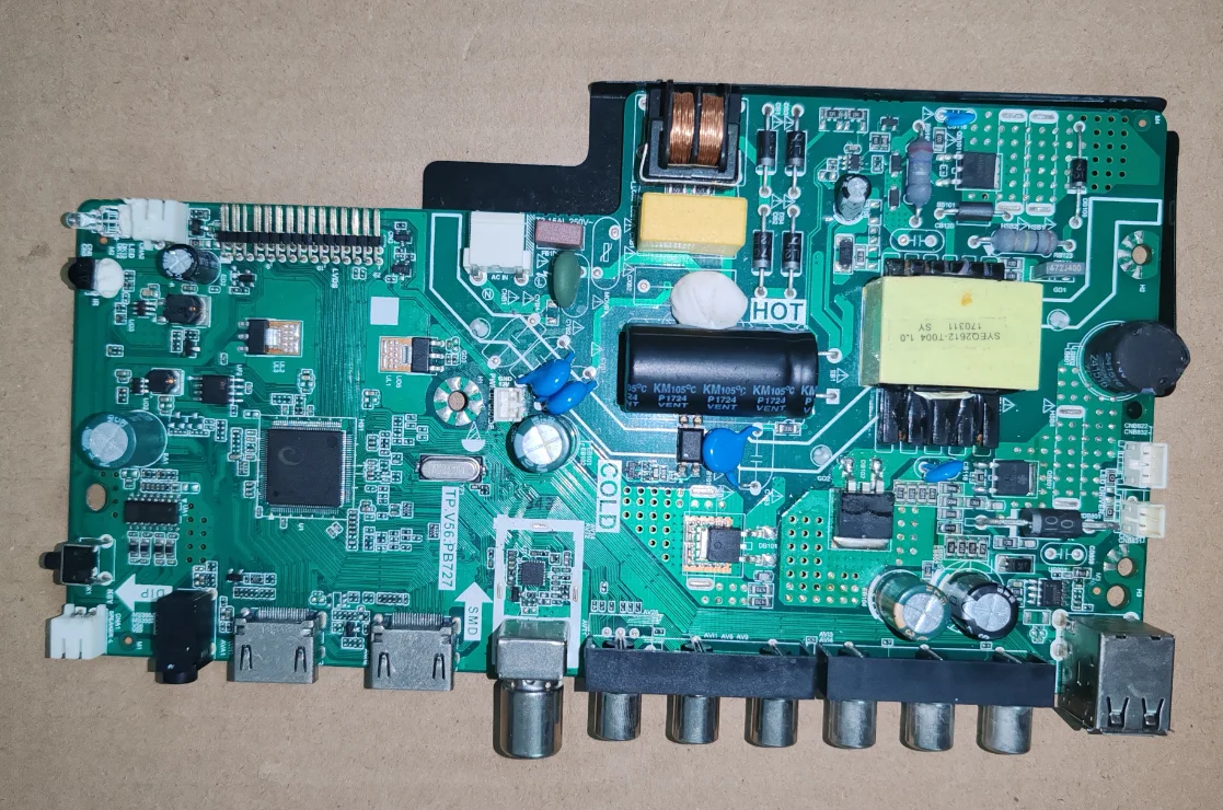 TP.V56.PB727 Three in one TV motherboard, tested well, physical photo for ST3151A05-8 48W 300ma
TP.V56.PB727 Three in one TV motherboard, tested well, physical photo for ST3151A05-8 48W 300ma